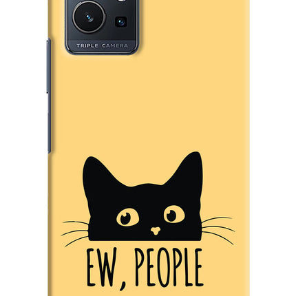 Ew People Catitude Vivo Y75 5G/Vivo T1 5G Hard Case Back Cover by Casekaro