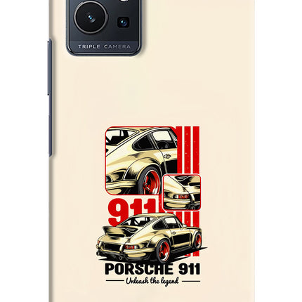 Classic Porsche 911 Vivo Y75 5G/Vivo T1 5G Hard Case Back Cover by Casekaro