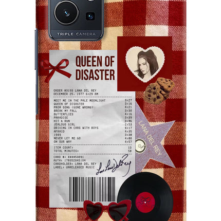 Queen of Disaster Vivo Y75 5G/Vivo T1 5G Hard Case Back Cover by Casekaro