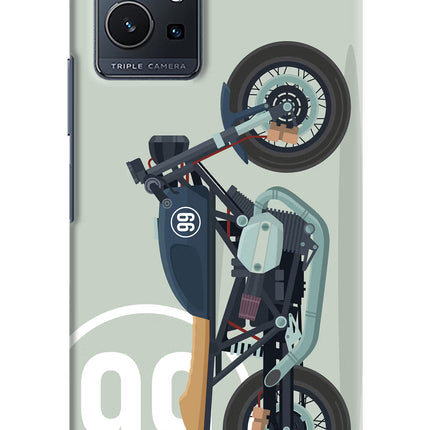 Classic Cafe Racer 99 Vivo Y75 5G/Vivo T1 5G Hard Case Back Cover by Casekaro
