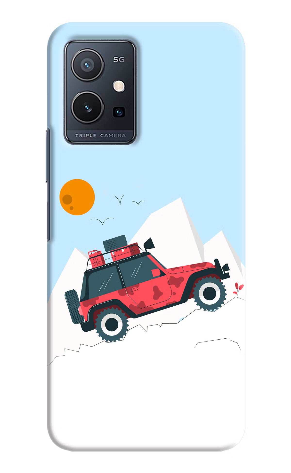 Mountain Trail Beast Vivo Y75 5G/Vivo T1 5G Hard Case Back Cover by Casekaro