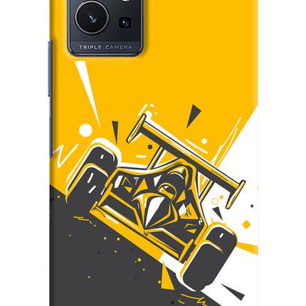 Track King Vivo Y75 5G/Vivo T1 5G Hard Case Back Cover by Casekaro