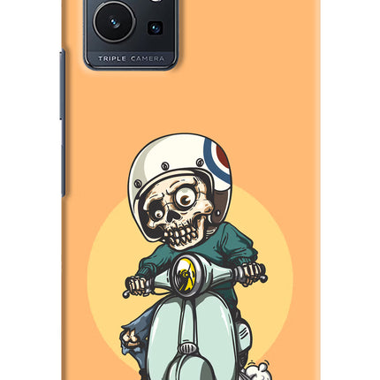 Undead Biker Vivo Y75 5G/Vivo T1 5G Hard Case Back Cover by Casekaro