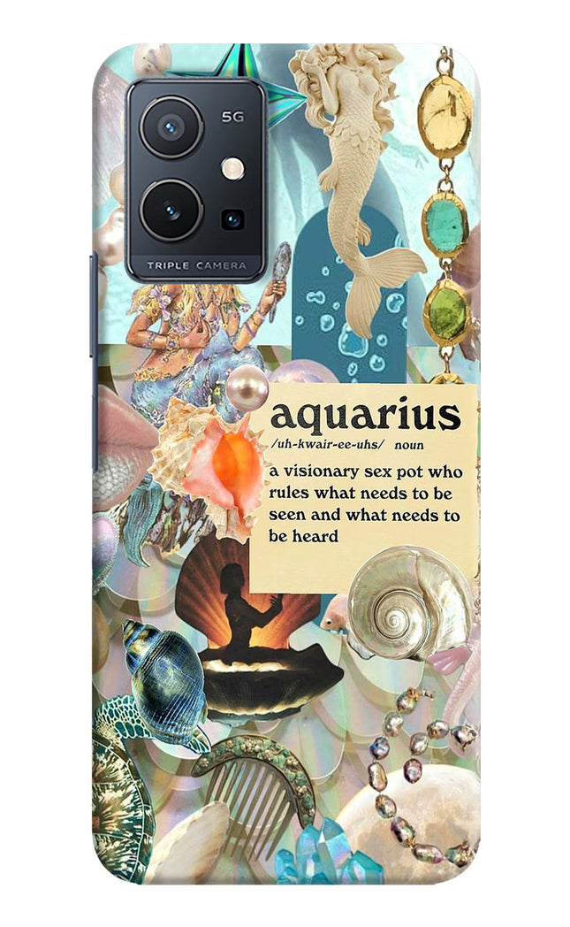Aquarius Zodiac Vivo Y75 5G/Vivo T1 5G Hard Case Back Cover by Casekaro