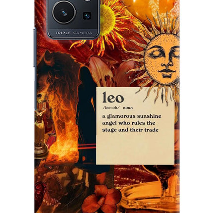 Leo Zodiac Vivo Y75 5G/Vivo T1 5G Hard Case Back Cover by Casekaro