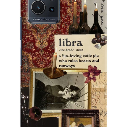 Libra Zodiac Vivo Y75 5G/Vivo T1 5G Hard Case Back Cover by Casekaro