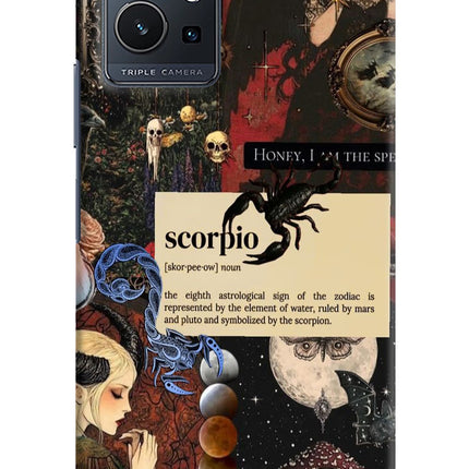 Scorpio Zodiac Vivo Y75 5G/Vivo T1 5G Hard Case Back Cover by Casekaro