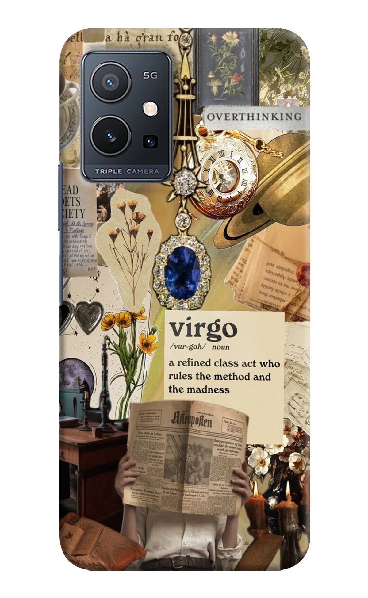 Virgo Zodiac Vivo Y75 5G/Vivo T1 5G Hard Case Back Cover by Casekaro