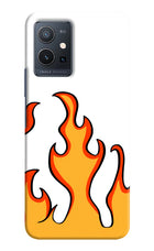 Fired Up – White Vivo Y75 5G/Vivo T1 5G Hard Case Back Cover by Casekaro