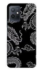 Twin Dragons Vivo Y75 5G/Vivo T1 5G Hard Case Back Cover by Casekaro