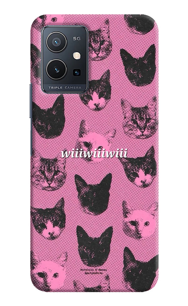 Pink Cats Vivo Y75 5G/Vivo T1 5G Hard Case Back Cover by Casekaro