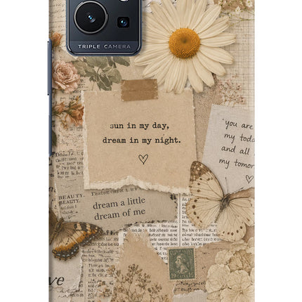 Vintage case Vivo Y75 5G/Vivo T1 5G Hard Case Back Cover by Casekaro