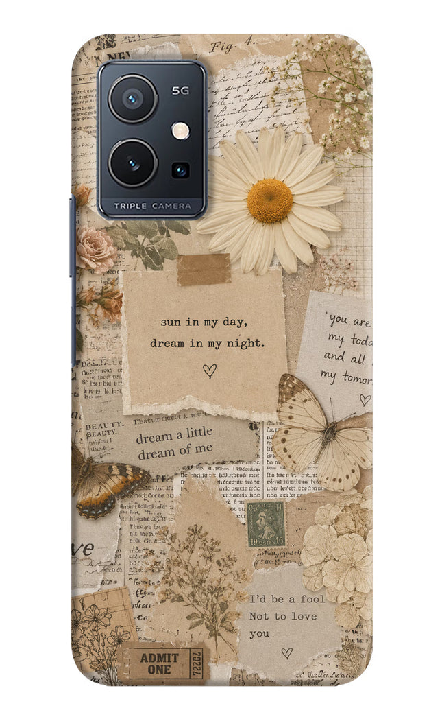 Vintage case Vivo Y75 5G/Vivo T1 5G Hard Case Back Cover by Casekaro
