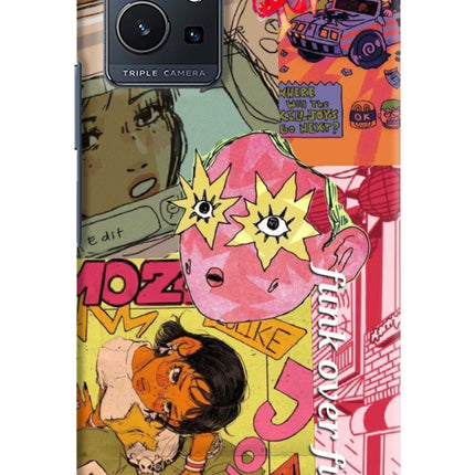 Funkover Vivo Y75 5G/Vivo T1 5G Hard Case Back Cover by Casekaro