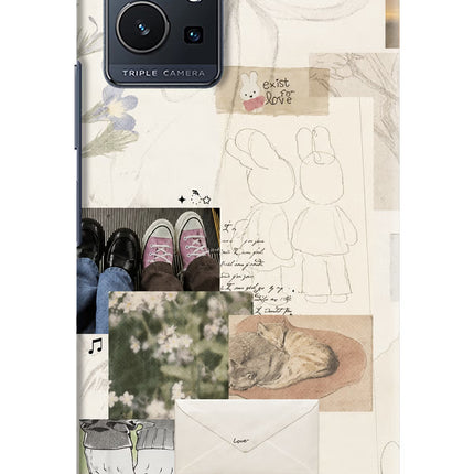 Soft Aesthetic Vivo Y75 5G/Vivo T1 5G Hard Case Back Cover by Casekaro