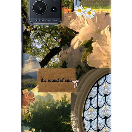 Rain Vivo Y75 5G/Vivo T1 5G Hard Case Back Cover by Casekaro