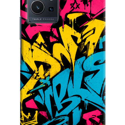Graffiti Vibe Vivo Y75 5G/Vivo T1 5G Hard Case Back Cover by Casekaro