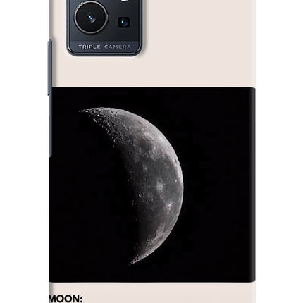 Moon Phase Vivo Y75 5G/Vivo T1 5G Hard Case Back Cover by Casekaro