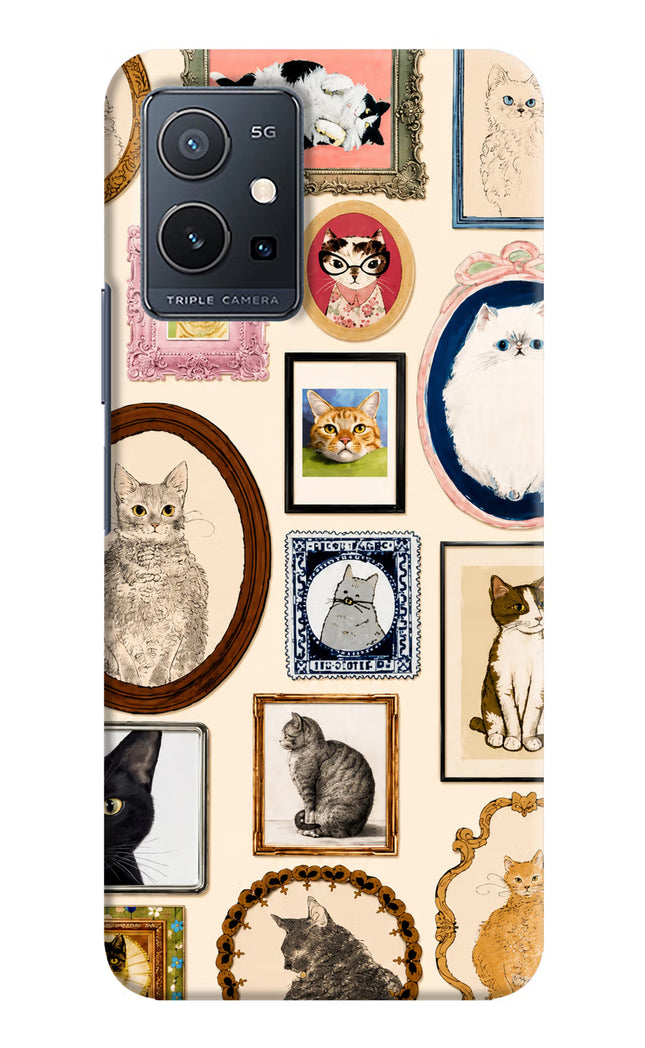 Mirror Cats Vivo Y75 5G/Vivo T1 5G Hard Case Back Cover by Casekaro