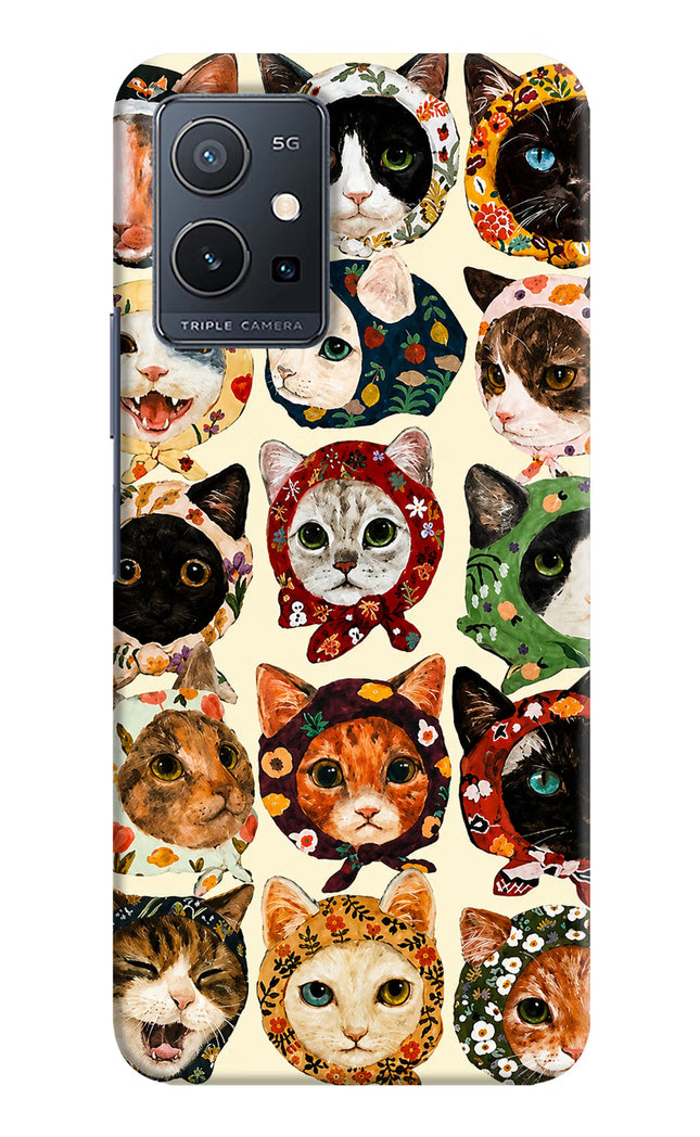 Cool Cat Vivo Y75 5G/Vivo T1 5G Hard Case Back Cover by Casekaro