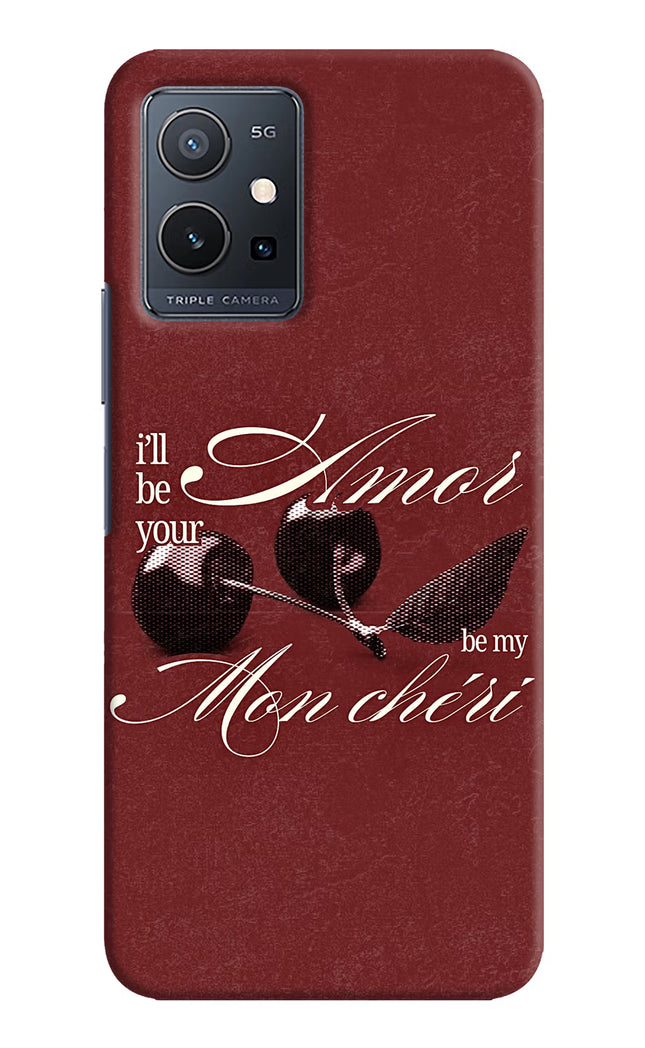 Velvet Cherry Vivo Y75 5G/Vivo T1 5G Hard Case Back Cover by Casekaro