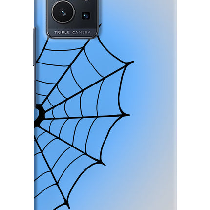 Blue Web Vivo Y75 5G/Vivo T1 5G Hard Case Back Cover by Casekaro