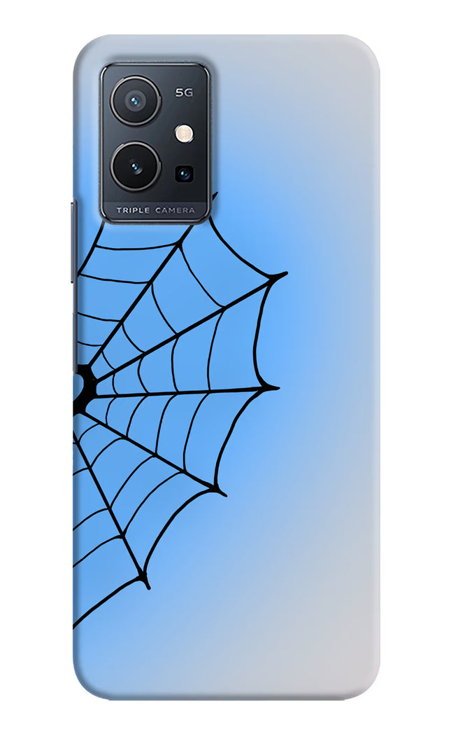 Blue Web Vivo Y75 5G/Vivo T1 5G Hard Case Back Cover by Casekaro