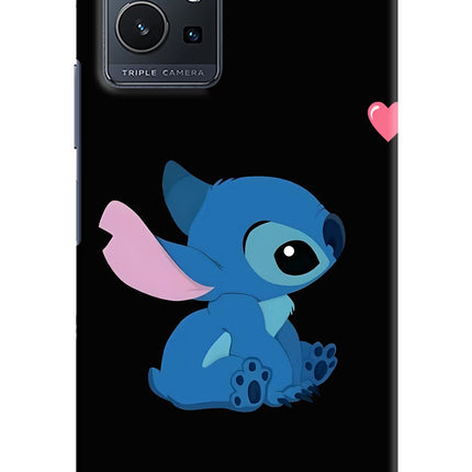 Stitch Crush Vivo Y75 5G/Vivo T1 5G Hard Case Back Cover by Casekaro