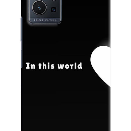 This World Vivo Y75 5G/Vivo T1 5G Hard Case Back Cover by Casekaro