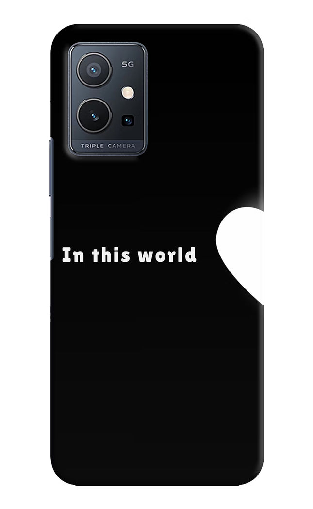 This World Vivo Y75 5G/Vivo T1 5G Hard Case Back Cover by Casekaro