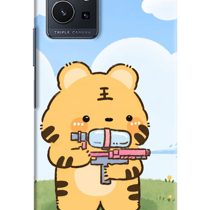 Tiger Treat Vivo Y75 5G/Vivo T1 5G Hard Case Back Cover by Casekaro