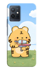 Tiger Treat Vivo Y75 5G/Vivo T1 5G Hard Case Back Cover by Casekaro