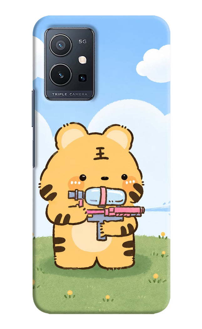 Tiger Treat Vivo Y75 5G/Vivo T1 5G Hard Case Back Cover by Casekaro