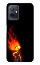 Ember Flame Vivo Y75 5G/Vivo T1 5G Hard Case Back Cover by Casekaro