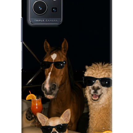 Party Squad Vivo Y75 5G/Vivo T1 5G Hard Case Back Cover by Casekaro