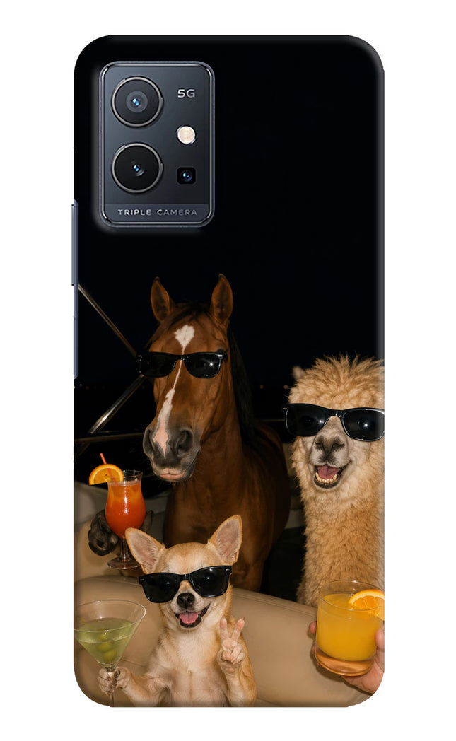 Party Squad Vivo Y75 5G/Vivo T1 5G Hard Case Back Cover by Casekaro