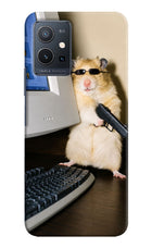 Hacker Hamster Vivo Y75 5G/Vivo T1 5G Hard Case Back Cover by Casekaro