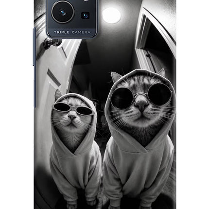 Hood Cats Vivo Y75 5G/Vivo T1 5G Hard Case Back Cover by Casekaro