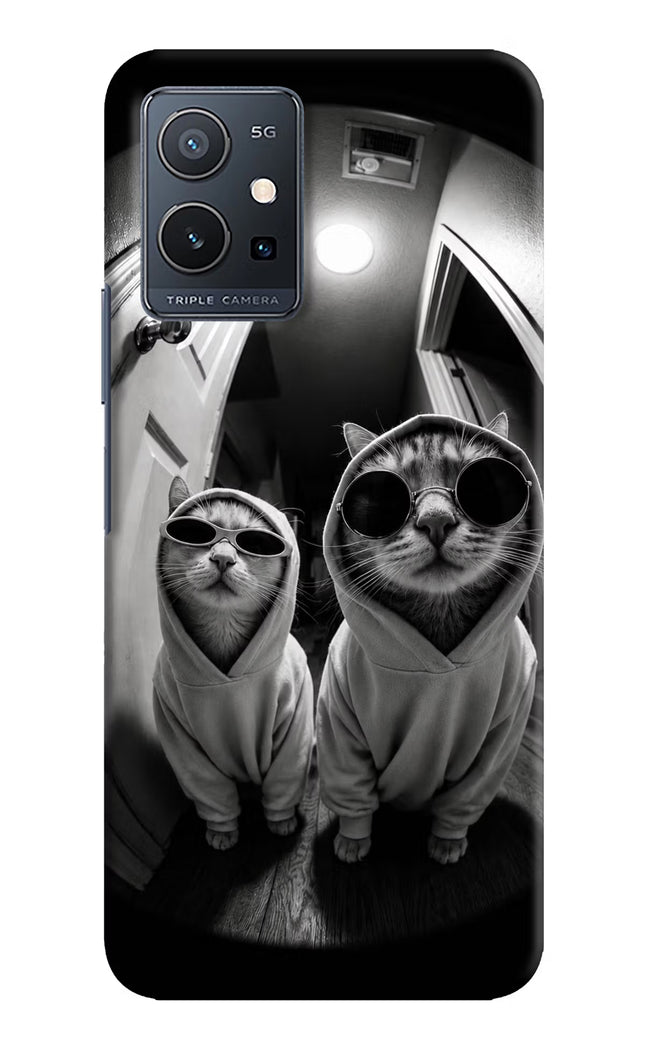 Hood Cats Vivo Y75 5G/Vivo T1 5G Hard Case Back Cover by Casekaro