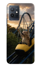 Rollercoaster Dog Vivo Y75 5G/Vivo T1 5G Hard Case Back Cover by Casekaro