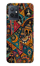 Folk Print Vivo Y75 5G/Vivo T1 5G Back Cover