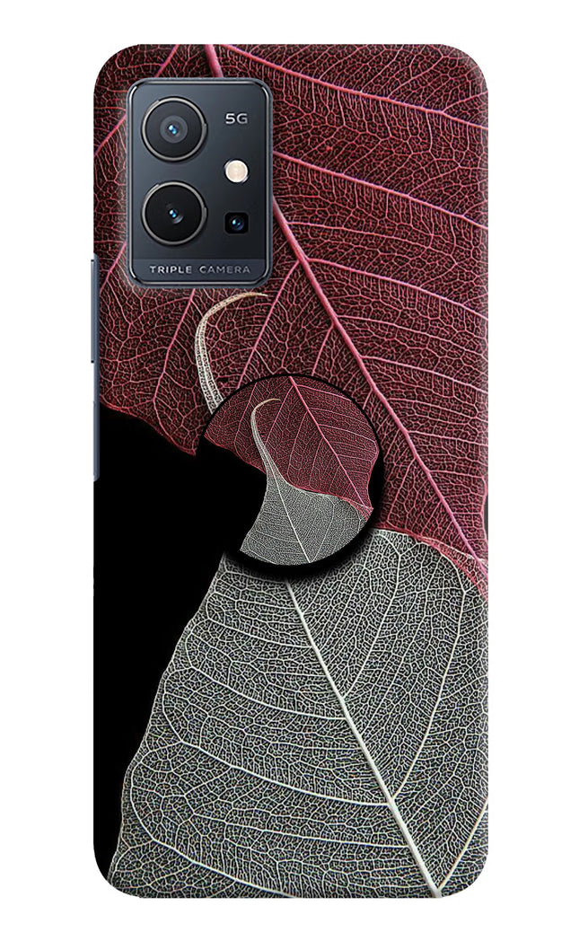 Leaf Pattern Vivo Y75 5G/Vivo T1 5G Pop Case by Casekaro