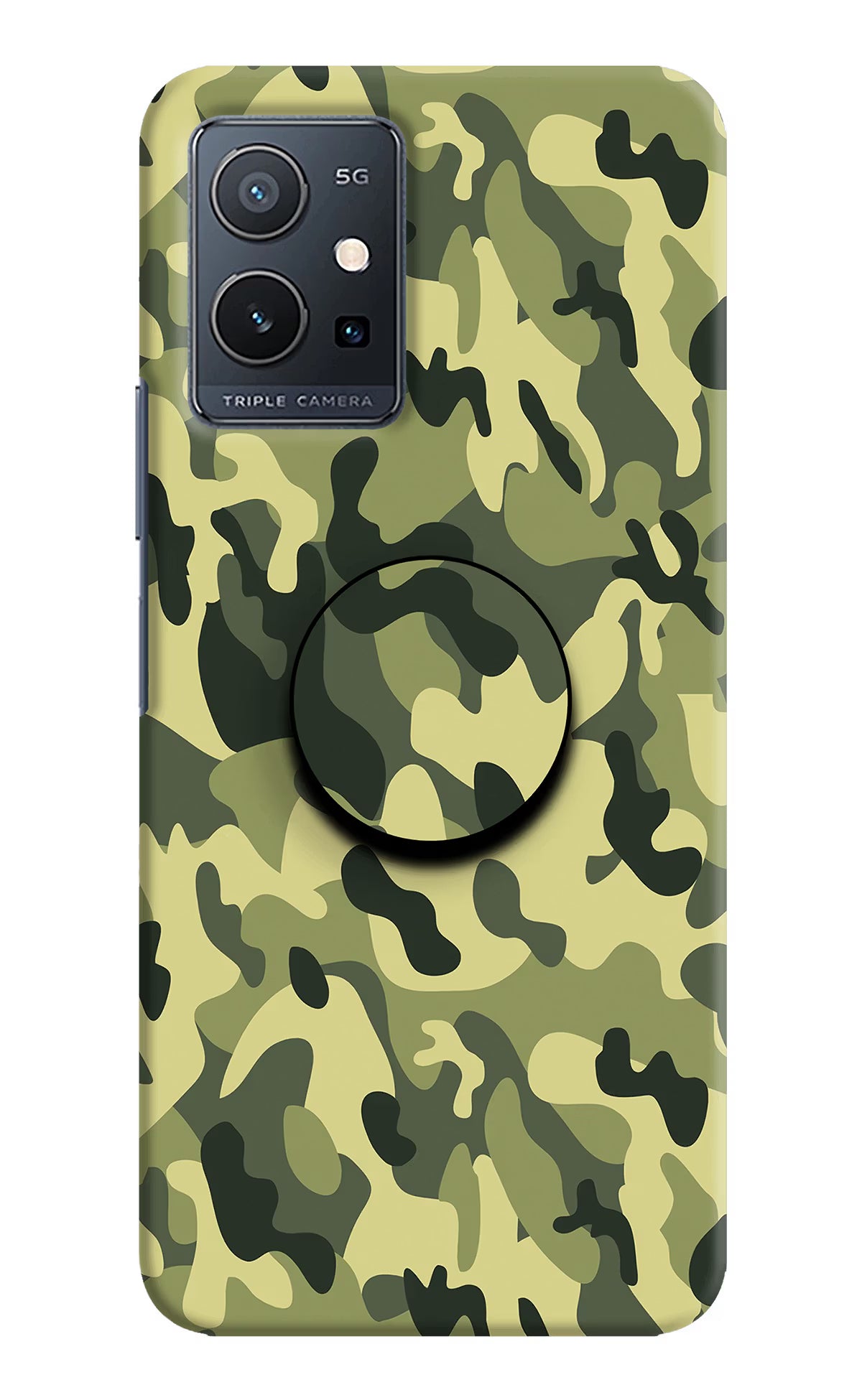 Camouflage Vivo Y75 5G/Vivo T1 5G Pop Case by Casekaro