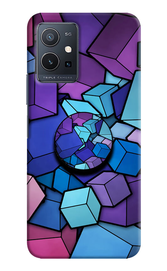 Cubic Abstract Vivo Y75 5G/Vivo T1 5G Pop Case by Casekaro
