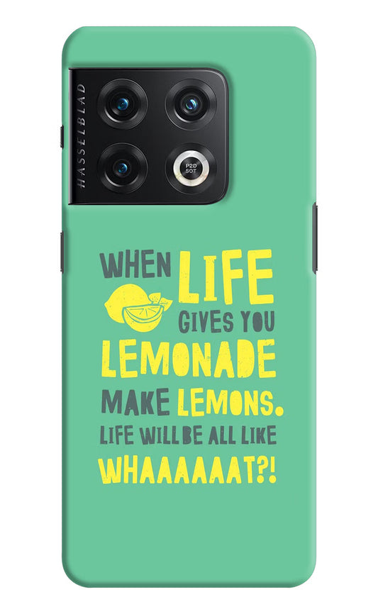 Quote OnePlus 10 Pro 5G Hard Case Back Cover by Casekaro