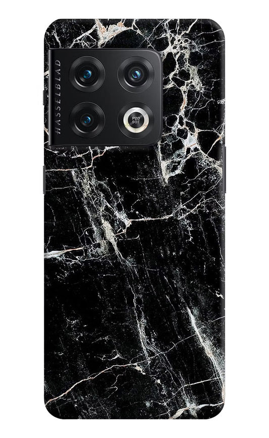 Black Marble Texture OnePlus 10 Pro 5G Hard Case Back Cover by Casekaro