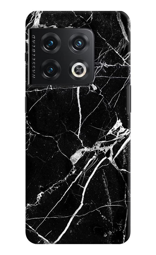 Black Marble Pattern OnePlus 10 Pro 5G Hard Case Back Cover by Casekaro