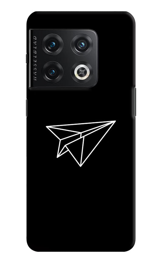 Paper Plane White OnePlus 10 Pro 5G Hard Case Back Cover by Casekaro