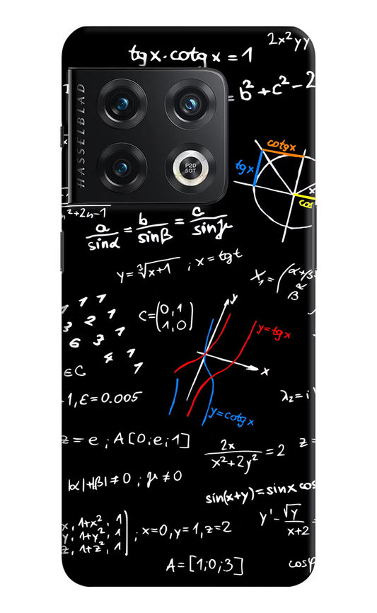 Mathematics Formula OnePlus 10 Pro 5G Hard Case Back Cover by Casekaro