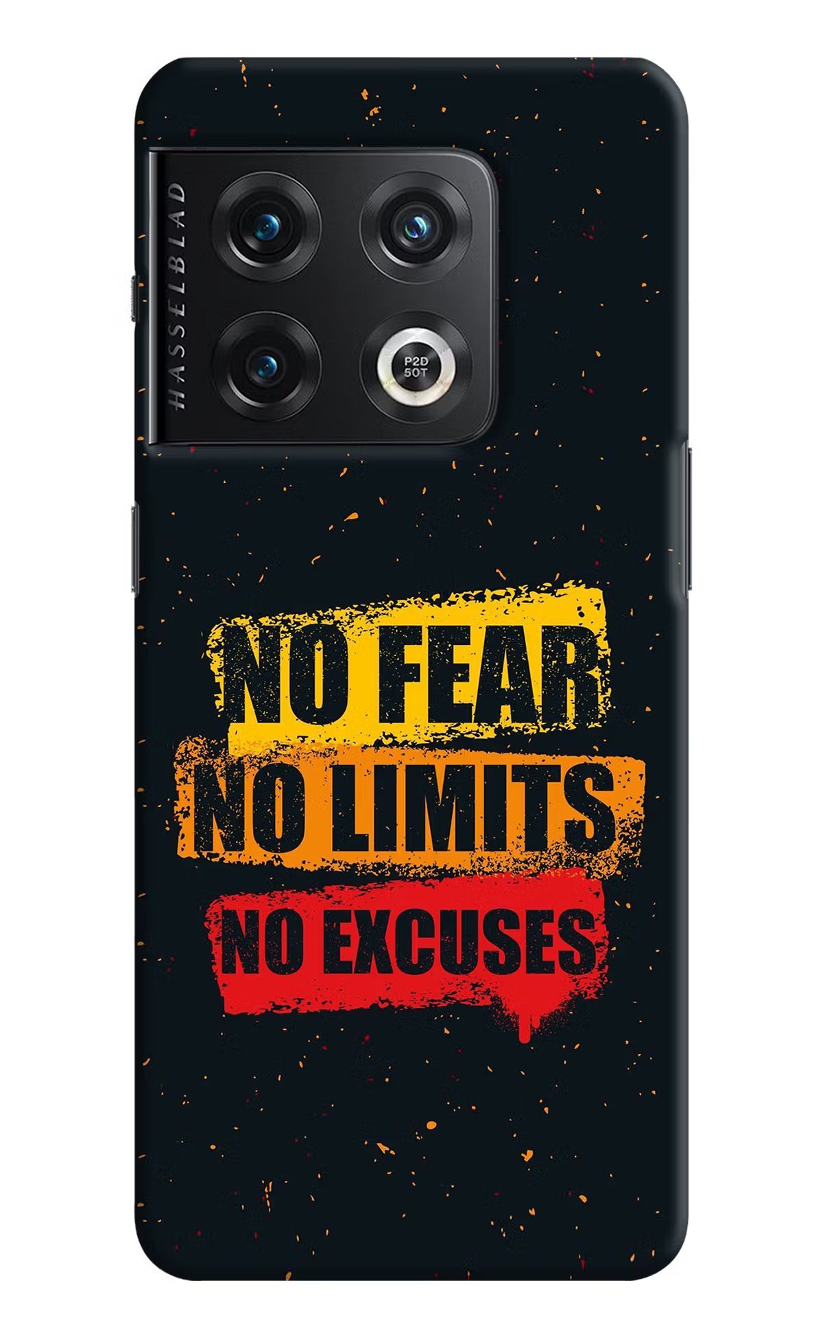 No Fear No Limits No Excuse OnePlus 10 Pro 5G Hard Case Back Cover by Casekaro
